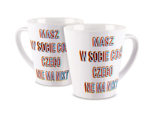 Kubek latte z nadrukiem - Masz coś w sobie