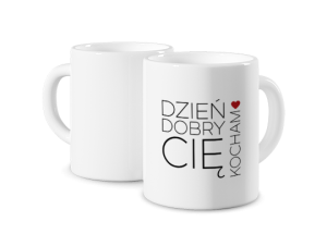 Kubek z nadrukiem - Miłosne powitanie