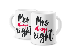 Kubek z nadrukiem - Mrs. Always Right