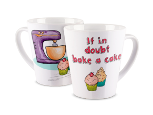 Kubek latte z nadrukiem - Muffin Cake