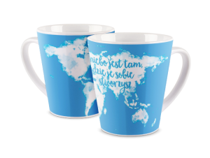Kubek latte z nadrukiem - Niebo