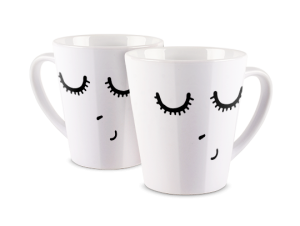 Kubek latte z nadrukiem - Oczka 1