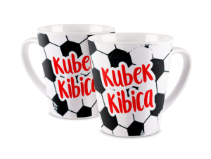 Kubek latte z nadrukiem - Piłka jest jedna