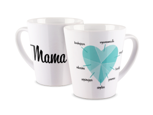 Kubek latte z nadrukiem - Prezent dla mamy