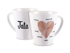 Kubek latte z nadrukiem - Prezent dla taty