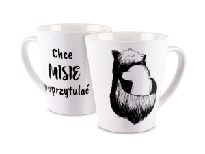 Kubek latte z nadrukiem - Przytul mnie dzisiaj