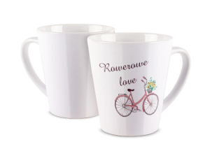 Kubek latte z nadrukiem - Rowerowe Love