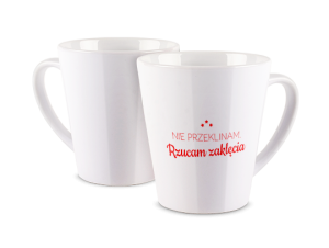 Kubek latte z nadrukiem - Rzucam zaklęcia