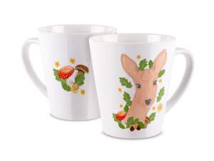 Kubek latte z nadrukiem - Sarenka