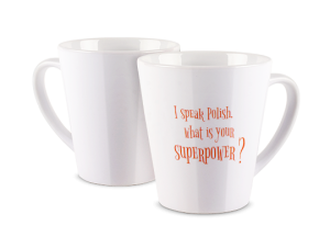 Kubek latte z nadrukiem - Superpower