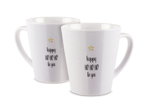 Kubek latte z nadrukiem - Szczęśliwego ho, ho, ho