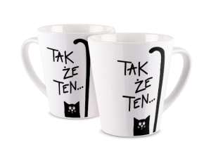Kubek latte z nadrukiem - Tak że ten