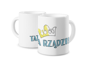 Kubek magiczny z nadrukiem - Tata rządzi