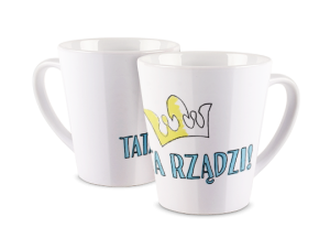 Kubek latte z nadrukiem - Tata rządzi