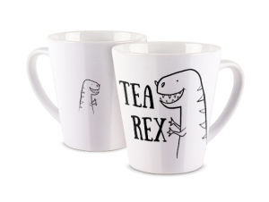 Kubek latte z nadrukiem - TEA REX