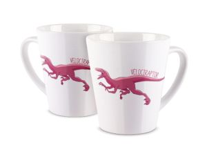 Kubek latte z nadrukiem - Velociraptor