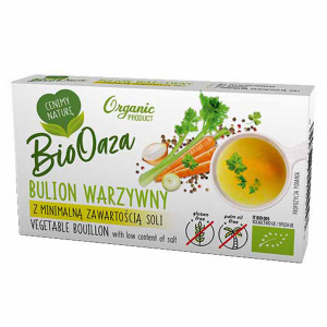 BioOaza Bulion warzywny z minimalną zawartością soli BIO wegański 60