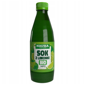 Naura Ekologiczny sok z limonki 100% NFC BIO 250 ml