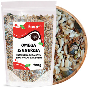fivio Mieszanka do sałatek z nasionami konopnymi Omega&Energia 100g