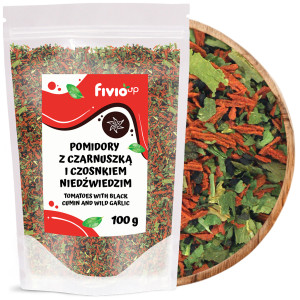 fivio Pomidory z czarnuszką i czosnkiem niedźwiedzim 100g