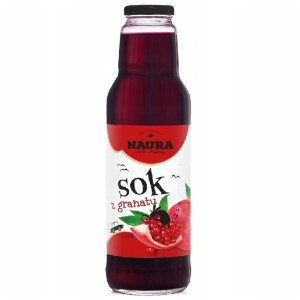 Naura Sok z granatu bez dodatku cukru 750 ml