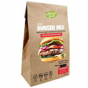 CULTURED FOODS Mix roślinny zamiennik mięsa 200g Vegan Burger