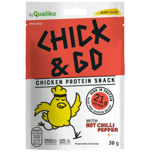 CHICK&GO Suszony kurczak o smaku papryki chili 30g