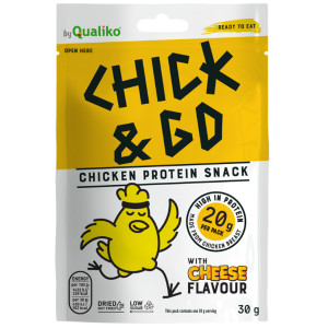 CHICK&GO Suszony kurczak o smaku serowym 30g
