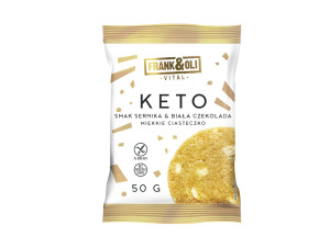 Frank&Oli Ciasteczko KETO sernik i biała czekolada 50g
