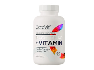 Magnez MAX + Vitamin 60 tabletek - OstroVit