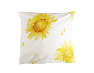 Bio Satin-Bettwäsche Sonnenblume