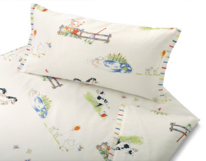 Bio Satin-Kinderbettwäsche Auf dem Lande