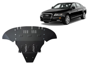 Scut Protection Cubre cárter metálico Audi A6 - con solapas laterales - 2004 2011