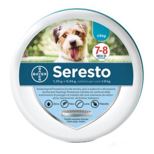 Bayer Seresto Collare Antiparassitario 1-8kg 38cm