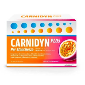 Alfasigma Carnidyn PLUS 20 bustine Gusto Passion Fruit