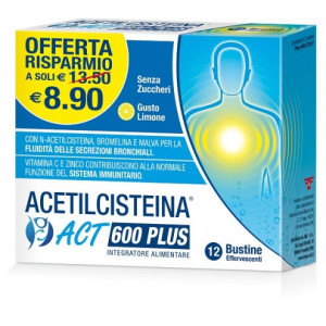 FF ACETILCISTEINA ACT 600PLUS 12 Buste