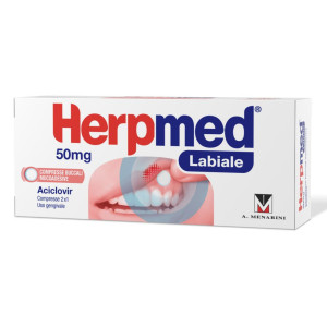menarini Herpmed Labiale Compresse Buccali Mucoadesive Aciclovir 50mg