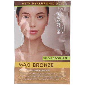 Incarose Maxi Bronze Salviette Autoabbronzanti Viso e DecolletÃ¨ 1 Pezzo