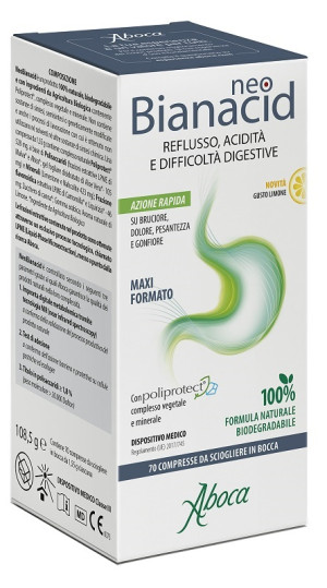 Aboca NeoBianacid 70 Compresse masticabili gusto limone