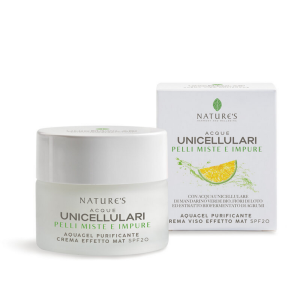 Nature's Acque Unicellulari Aquagel Purificante Effetto Mat SPF 20 50 ml