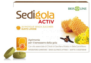 Bios Line Sedigola activ limone 20 pastiglie
