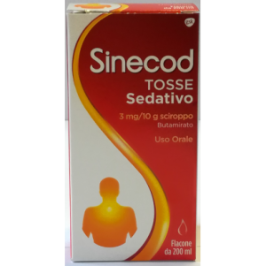 Haelon Italy srl SINECOD TOSSE SEDATIVO*1 FLACONE 200 ML 3 MG/10 G SCIROPPO