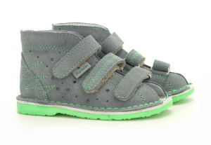 Buty profilaktyczne Danielki TA105 szary fluo z