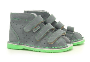 Buty profilaktyczne Danielki TX105 szary fluo z