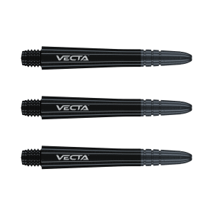 Dartskaft | Winmau Vecta Medium Black 40mm - 3-pack | Winmau | Kompositmaterial, Lättviktsaluminium, 3.2g | Stabilitet, Precision, Tävlingsklar