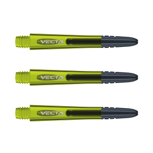 Dartskaft | Vecta Medium Green 40mm Dartskaft | Winmau | Polykarbonat, 3,2g vikt, strömlinjeformad design | Dartutrustning för amatörer och proffs, hå
