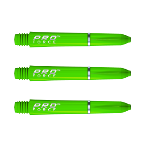 Dartskaft Nylon | Winmau Pro Force Short Green 7011.106 | Winmau | 35 mm, Slitstarka, Fjäderlås | Dartskaft för amatörer och proffs, Kompakt pilkonfig