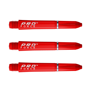 Dartskaft | Winmau Pro Force Short Red 7011.103 | Winmau | Nylon, 35 mm, 3-pack | Hållbara darttillbehör, Fjäderlåssystem, Dartspelare