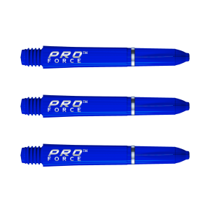 Dartskaft i nylon | Pro Force Short Blue 7011.104 | Pro Force | Längd 35 mm, vikt 3,2 g, fjäderlås | Hållbara darttillbehör för både amatörer och prof