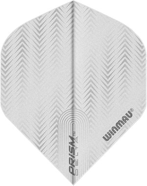 Dart Flights | Winmau Prism Delta White 6915.204 | Winmau | 3 st, Transparent, Lättvikt (3g), Standardform (40x1x111mm) | Aerodynamiska Dart Flights f